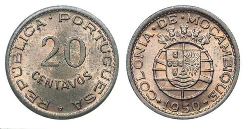 Mozambique - 20 Centavos 1950      ... 
