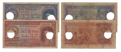 Paper Money - Portuguese-India 2 ... 