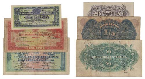 Paper Money - 3 expl. Mozambique ... 
