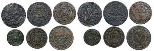 Portugal - D. João V - 6 coins ... 