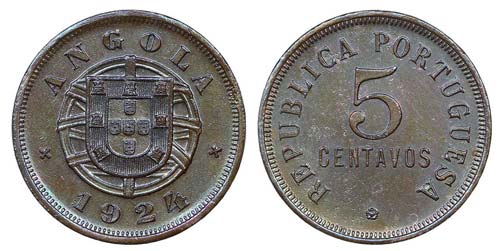 Angola - 5 Centavos 1924           ... 