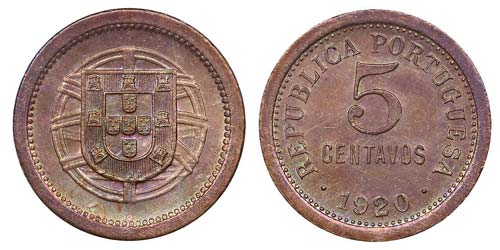 Portugal - Republic - 5 Centavos ... 