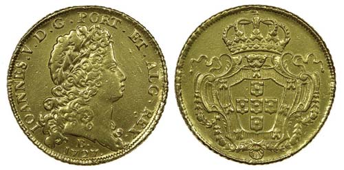 Brazil - D. João V - Dobra 1727 ... 