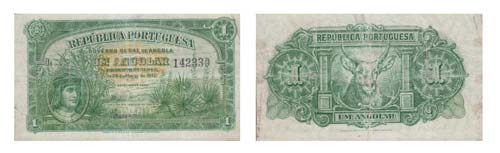 Paper Money - Angola 1 Angolar ... 