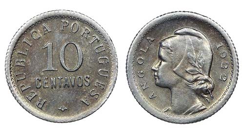 Angola - 10 Centavos 1922          ... 