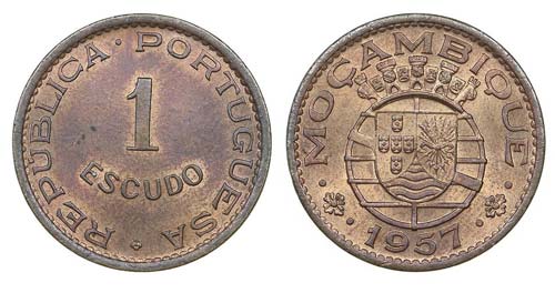 MoZambique - 1$00 1957             ... 