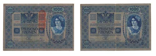 Paper Money - Austria 1000 Kronen ... 