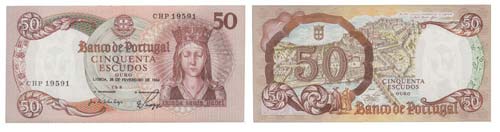 Paper Money - Portugal 50$00 ch. 8 ... 