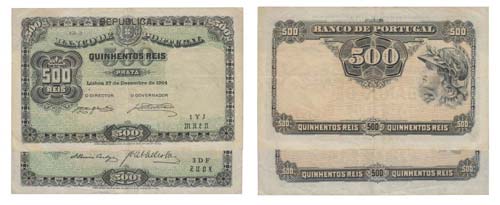 Paper Money - Portugal 2 expl. 500 ... 