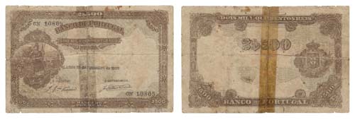 Paper Money - Portugal - 2.500 ... 