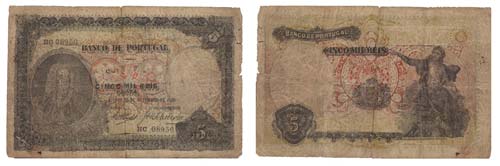 Paper Money - Portuga - 5.000 ... 