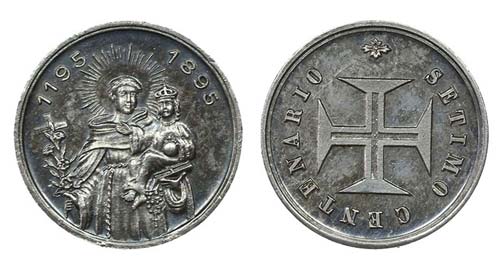 Medal - Santo António 1195-1895   ... 