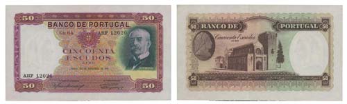 Paper Money - Portugal 50$00 ch. ... 