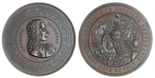 Medal - Marquez de Pombal 1882     ... 