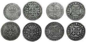 Monarquia - 7 coins, várias datas           ... 