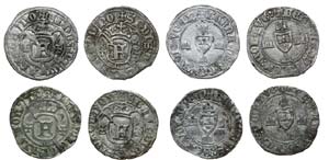 Portugal - D. Fernando I - 4 coins Grave nd  ... 
