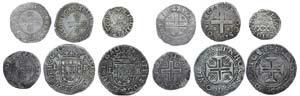 Portugal - D. Filipe II - 6 coins XX Reais, ... 