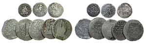 Portuguese-India - D. João V - 8 coins 1/2, ... 
