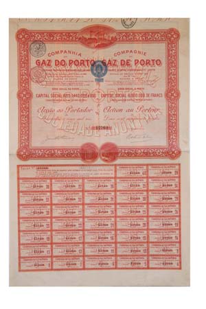 Share - Comp. Do Gaz do Porto - 45.000$000 ... 