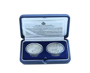 San Marino - 2 coins 5, 10 Euro 2003 R       ... 