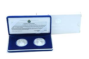 San Marino - 2 coins 5.000, 10.000 Lire 2000 ... 