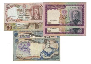 Paper Money - Portugal 7 expl. 50$00, ... 