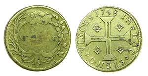 Peso monetário - Moeda 1748                 ... 