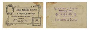 Cédula - Silves 5 Centavos 1921             ... 