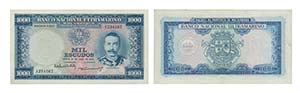 Paper Money - Mozambique 1000$00 1953        ... 