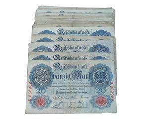 Paper Money - Germany 179 expl. 20 Mark 1906 ... 