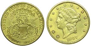 U.S.A. - 20 Dollars 1907 ... 