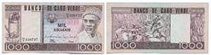 Paper Money - Cape Verde 1000$00 1977        ... 