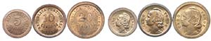 Cape Verde - 3 coins 5, 10, 20 Centavos 1930 ... 
