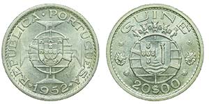 Guinea-Bissau - 20$00 1952                   ... 