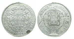 Brazil - D. João VI - 960 Réis 1819 R      ... 