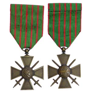 Medal - France - Cruz de Guerra 1914-1916    ... 