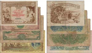 Paper Money - Angola 4 expl. 10, 50 ... 