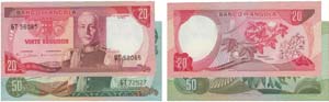 Paper Money - Angola 2 expl. 20$00, 50$00 ... 