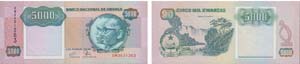 Paper Money - Angola 5000 Kwanzas 1991, ... 