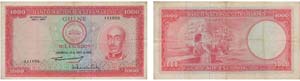 Paper Money - Portuguese-Guinea 1000$00 1964 ... 