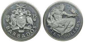 Barbados - 10 Dollars 1975                   ... 