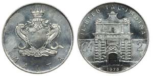 Malta - 2 Pounds 1973                        ... 
