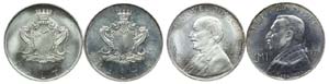 Malta - 2 coins Pound 1972, 1973             ... 
