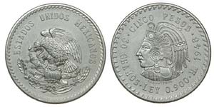 Mexico - 5 Pesos 1948 Mo                     ... 
