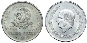 Mexico - 5 Pesos 1953 Mo                     ... 