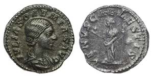 Roman Empire - Julia Soaemias - Denarius nd  ... 