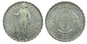 Switzerland - 5 Francs 1934 B                ... 