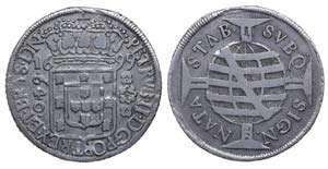 Brazil - D. Pedro II - 640 Réis 1699        ... 