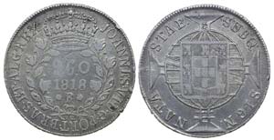 Brazil - D. João VI - 960 Réis 1818 R      ... 
