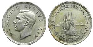 South Africa- 5 Shillings nd (1952)          ... 